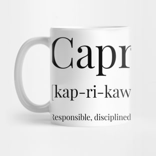 Capricorn Definition Mug